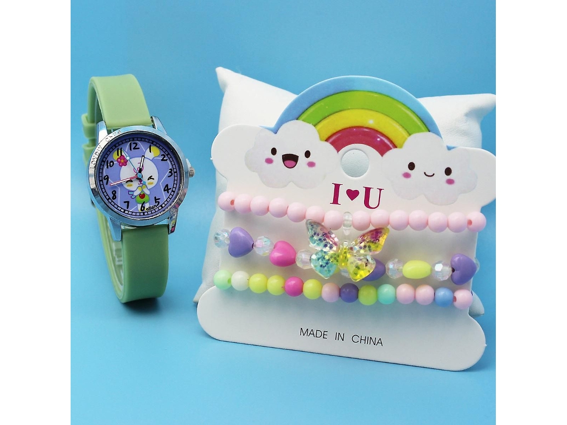 Bonito conjunto de relojes infantiles con diseños de dibujos animados GOKOCO