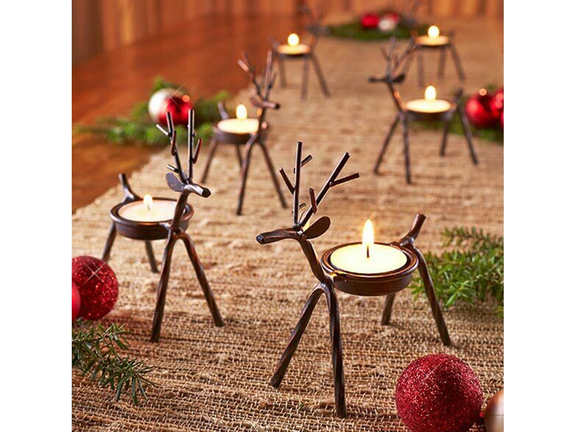 Pino de Navidad, ciervo, bronce, estilo europeo creativo