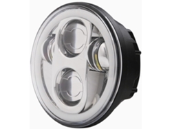 Faros Redondos Negros Led Tipo Para Motocicleta Bicicleta