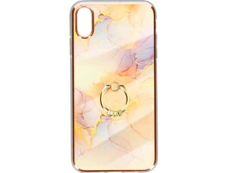 Carcasa iPhone XS Max AVIZAR TPU-IMD-WH-XSM Anillo Sujeción Rosa