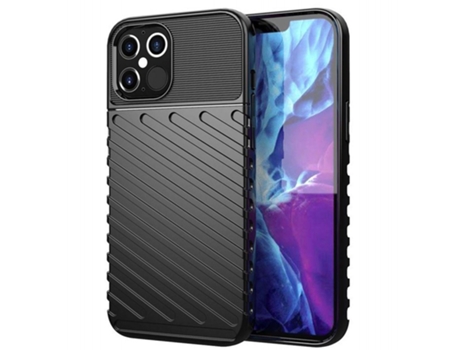 Carcasa iPhone 12 / 12 Pro (6.1) TUMUNDOSMARTPHONE Thunder Armor Negro