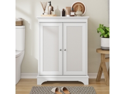Mueble de baño BGA STORE con almacenaje, blanco, con puerta de cesta y estante ajustable, diseño moderno