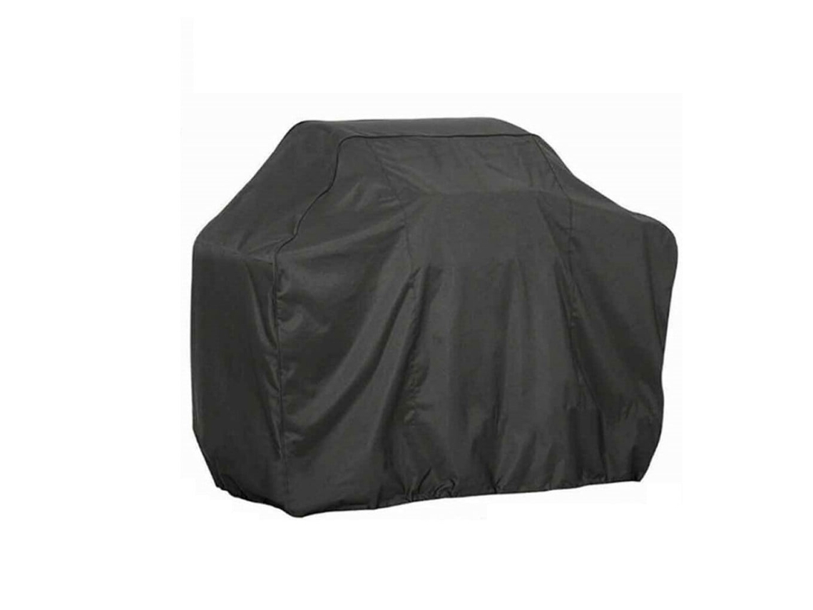 Barbacoa de exterior con protección y funda, modelo DT negro