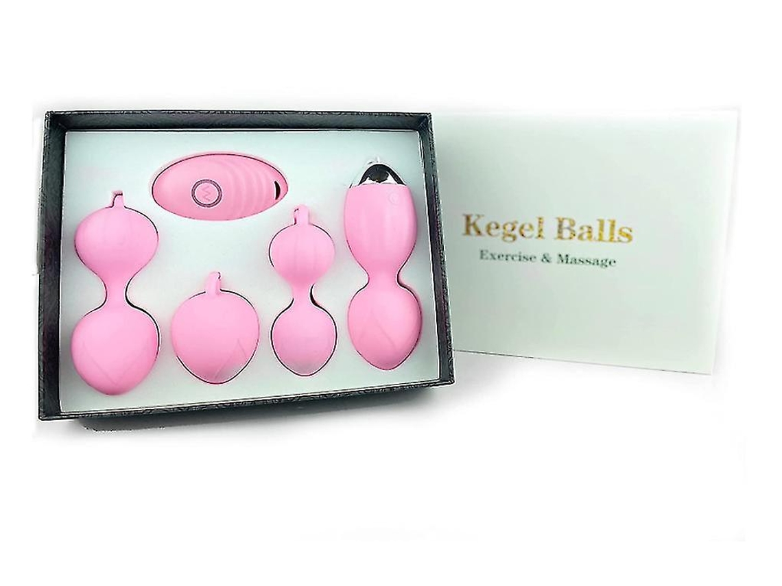 Juego de bolas Kegel 3 en 1 con control remoto inalámbrico, impermeable, no tóxico e inodoro para fortalecer el control de la vejiga.