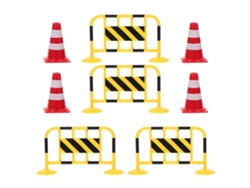 8 mini conos de tráfico, coloridas señales de carretera para aprender y jugar - Rosewell