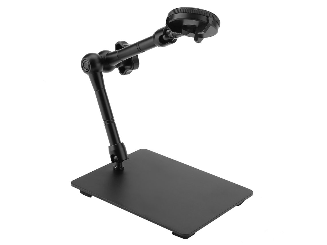 Soporte Universal Para Microscopio Usb Z004, Ajustable, De Metal Con Base, 2 Cm De Diámetro Interno, Portátil.