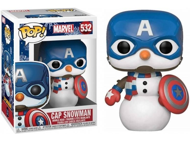 Figura FUNKO POP! Marvel: Holiday - Captain America Snowman