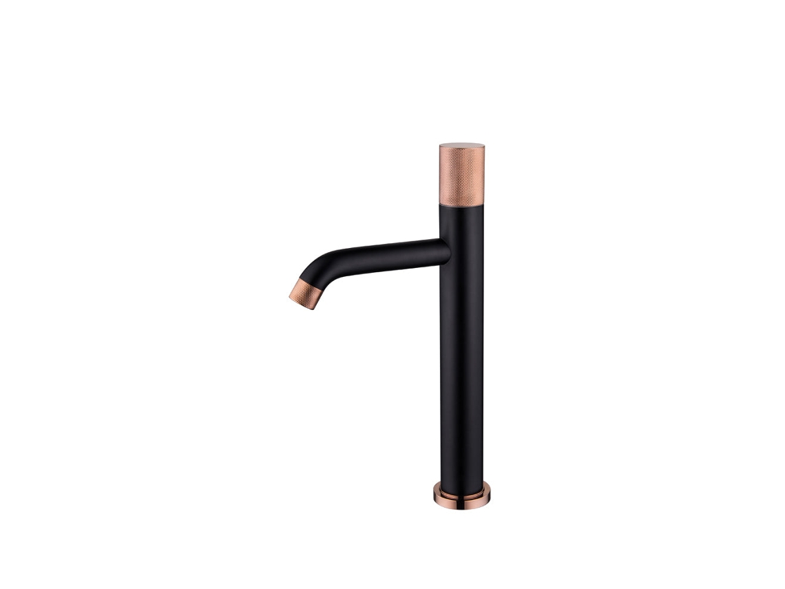 Grifo De Lavabo Elevado 80307brg En Latón Negro Colección Penée