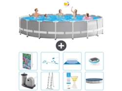 Piscina redonda Intex Prism Frame - 610x132 cm - 9 piezas S595