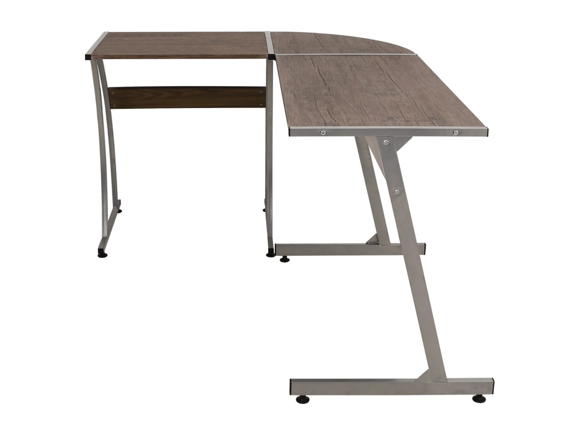 Escritorio | Mesa | Escritorio de esquina de madera marrón