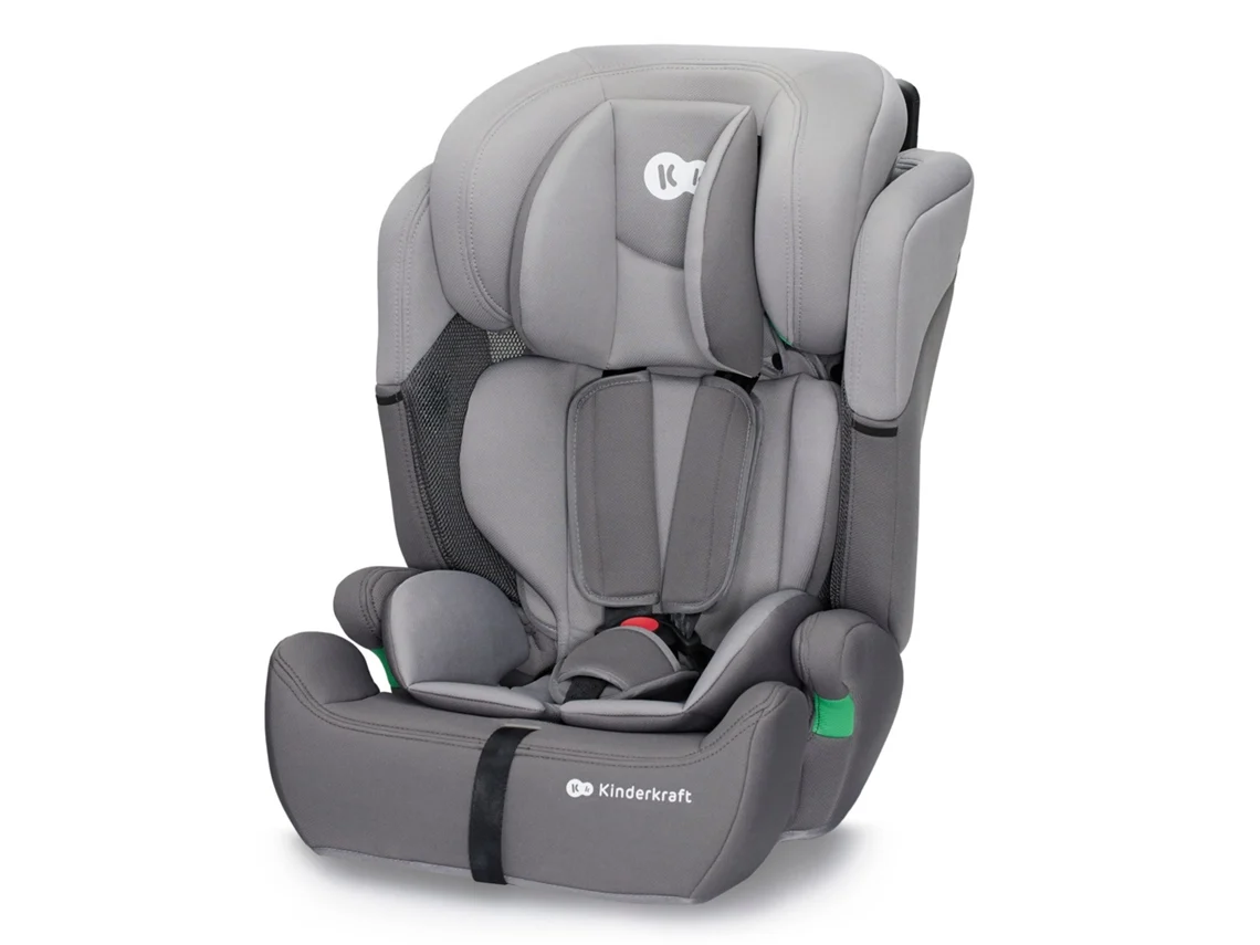 Silla De Coche Kinderkraft COMFORT UP i-Size 76–150 cm R129 con arnés de 5 puntos ajustable y respaldo regulable Gris