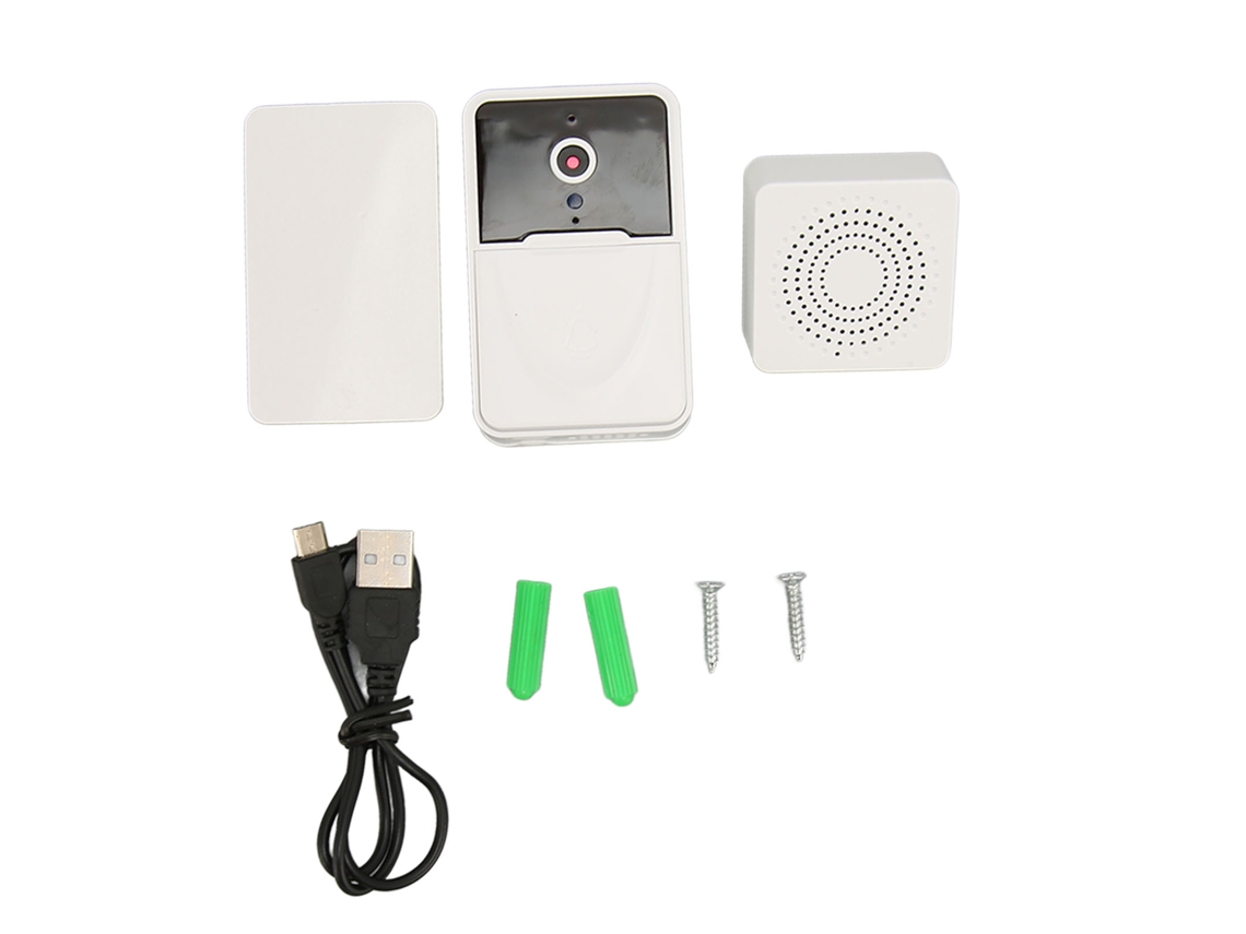 Timbre De Puerta Wifi Con Vídeo, Voz Bidireccional, Detección De Movimiento Y Visión Nocturna Para Hogar