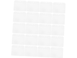 Paquete De 50 Portatarjetas De Identificación De Pvc Impermeables, Protectores Para Tarjetas De Trabajo.