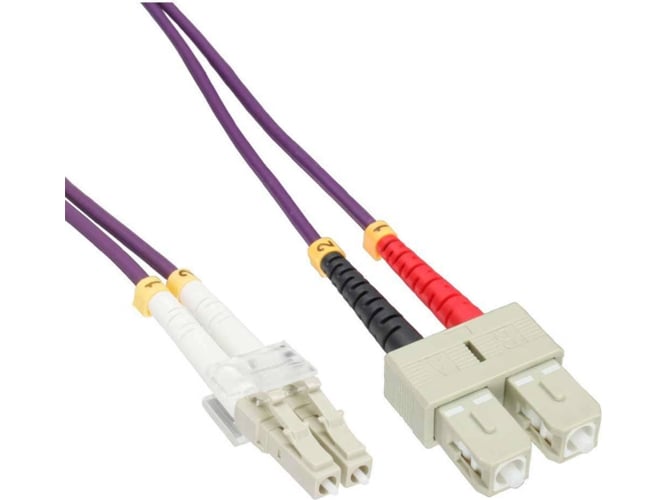 Cable de Fibra Óptica INLINE (20 m - Morado)