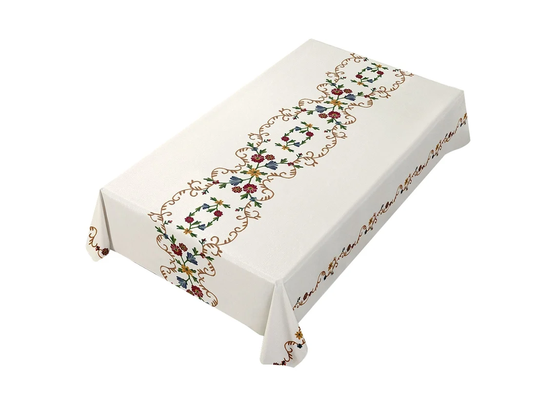 Toalhas de Mesa de Vinil À Prova D'Água Toalha de Mesa de Plástico Pvc Toalha de Mesa À Prova D'Água para Jantar de Cozinha 120X180Cm