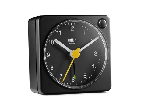Reloj Despertador Braun Bc02Xb Cuarzo Negro