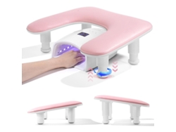 (rosa) Apoyabrazos De Uñas Ajustables E Inclinables Para Mayor Comodidad Y Suavidad.