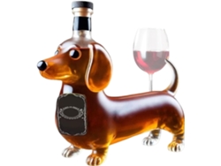 Botella De Whisky Botellas Vac As Con Forma Perro Salchicha Art Culo Colecci N Idea Regalo Para La Sala Estar Inauguraci