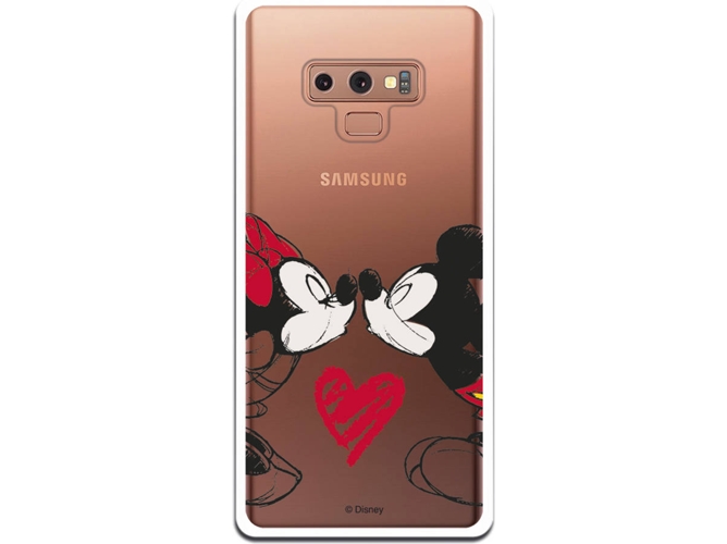 Carcasa Samsung Galaxy Note 9 DISNEY Mickey y Minnie Beso Multicolor