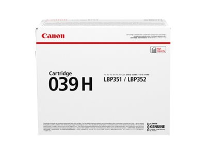 Cartucho de tinta Original CANON 039H 25000 Pág Negro para imageCLASS LBP351dn, LBP352dn, i-SENSYS LBP351x, LBP352x