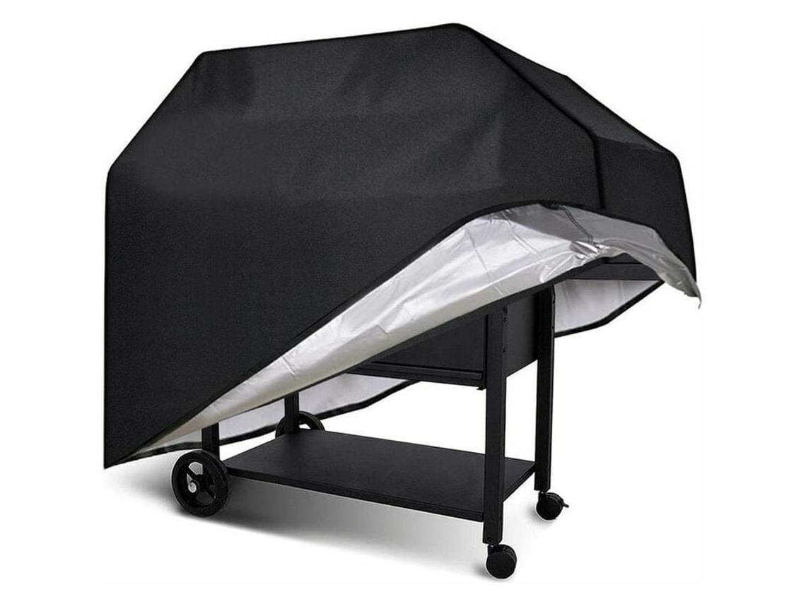 RNEMITERY Funda protectora para parrilla de barbacoa de exterior, resistente y duradera, que protege contra el clima, el viento y el sol. Su tela Oxford de prim