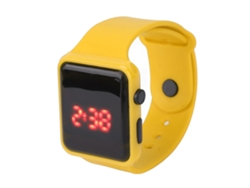 Reloj Deportivo Digital Led Amarillo Para Niños