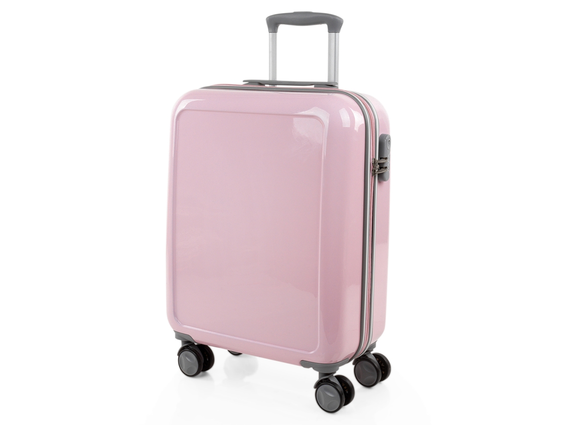 Maleta Pc Pequeña ITACA Stickers rosa (40X55x20 Cm - 34L)