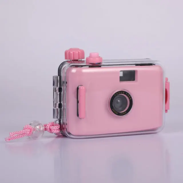 (rosa) Cámara De Película, Cámara De Apuntar Y Disparar, Adecuada Para Películas De 35 Mm.
