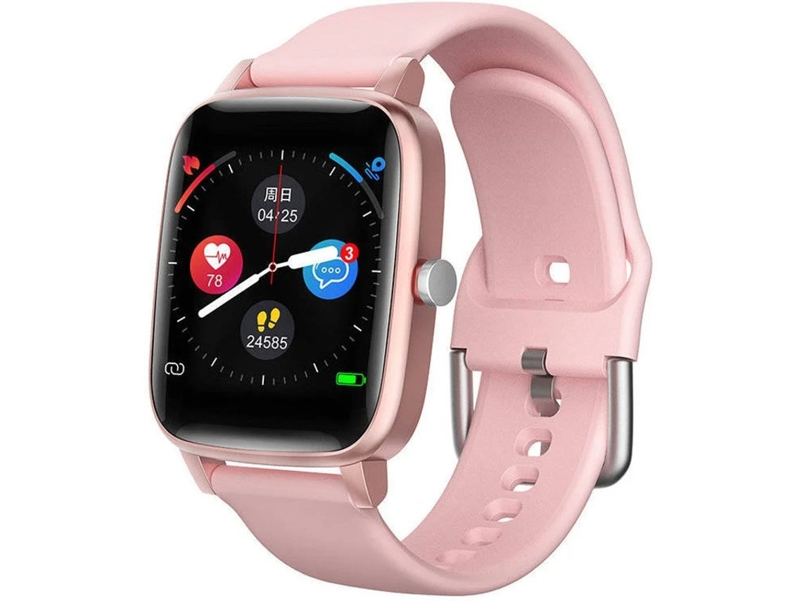 Rastreador de actividad física elegante, reloj inteligente resistente al agua, monitor de datos de salud rosa Bestvite