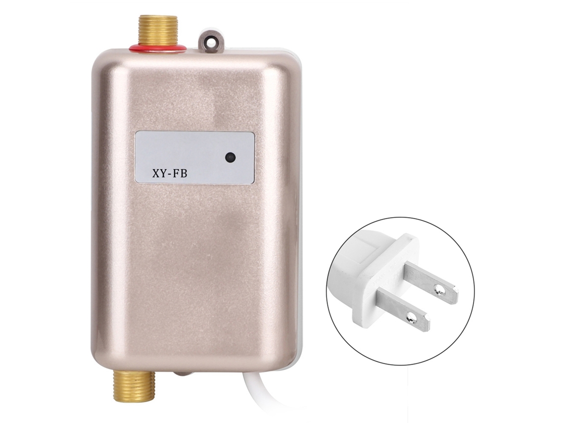 Mini Calentador De Agua Instantáneo Gold Para Cocina, Calentamiento Rápido, Agua Caliente/fría Con Luz Indicadora.