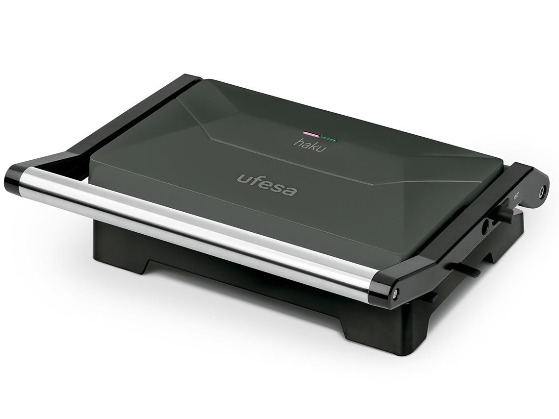 Barbacoa de contacto UFESA Haku (1000 W - Acero inoxidable)