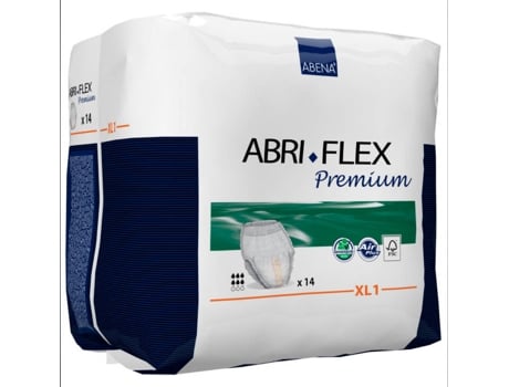 Pañales Calzoncillos ABENA Abri-Flex Premium XL1 (Talla: XL1 - 14 un)