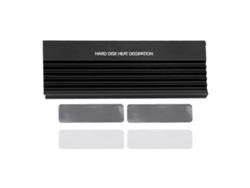 Disipador De Calor Doble Para Ssd M.2 Nvme 2280 Con Almohadilla De Silicona Térmica Negra