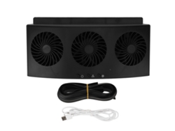 Ventilador De Escape Para Coche, 4000 Rpm, 3 Aspas, 2 Velocidades, Bajo Nivel De Ruido, Disipación De Calor, Usb.