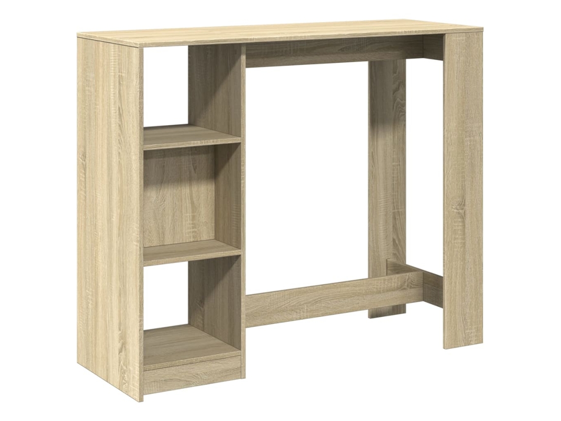 Maison Exclusive - Mesa Bar Con Estante Madera Roble Sonoma 124x46x103,5 Cm
