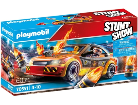 PLAYMOBIL PLAYMOBIL Stuntshow Crashcar - 70551 (Multicolor - Edad Mínima: ‍4 Años)