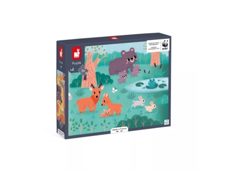 36-Piece 4 Seasons Panoramic Puzzle JANOD (4 años)