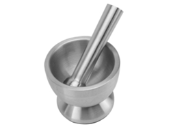 Prensa de ajos manual de acero inoxidable con tapa, fácil de usar en la cocina. Rosewell