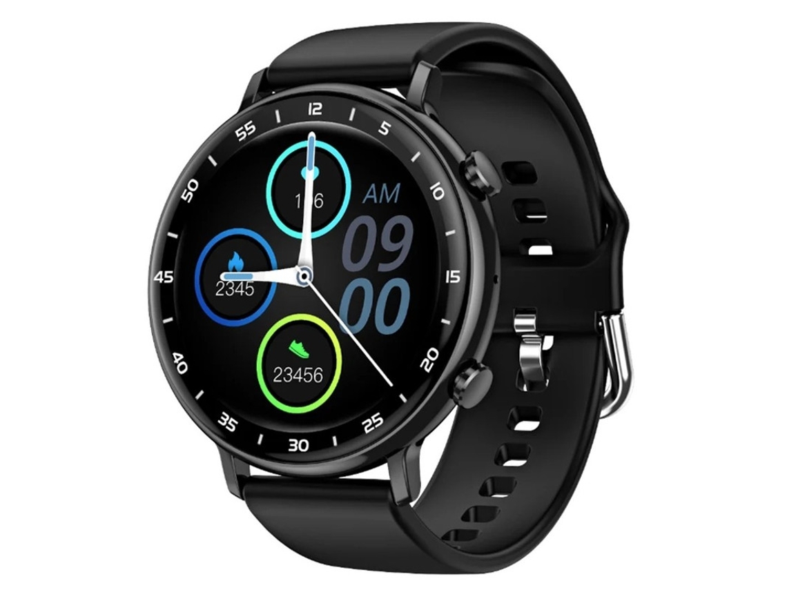 Reloj inteligente Yizhood para mujer con llamadas Bluetooth, seguimiento deportivo, monitorización de salud y podómetro (negro)