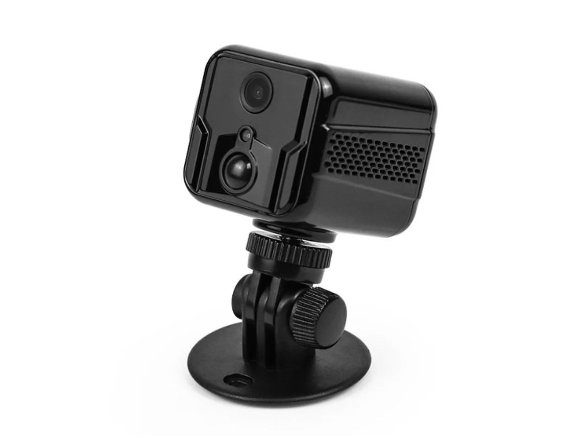 Mini cámara de seguridad con aplicación wifi integrada, cámara de vigilancia oculta en vivo con sensor de movimiento, visión nocturna, color negro Yizhood