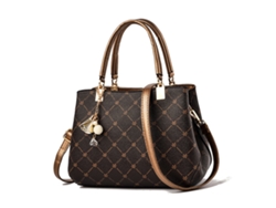 Bolso De Hombro Grande Y Elegante De Piel Sintética Sintética Para Mujer, Ideal Para Viajes Diarios, Color Arce Oscuro.