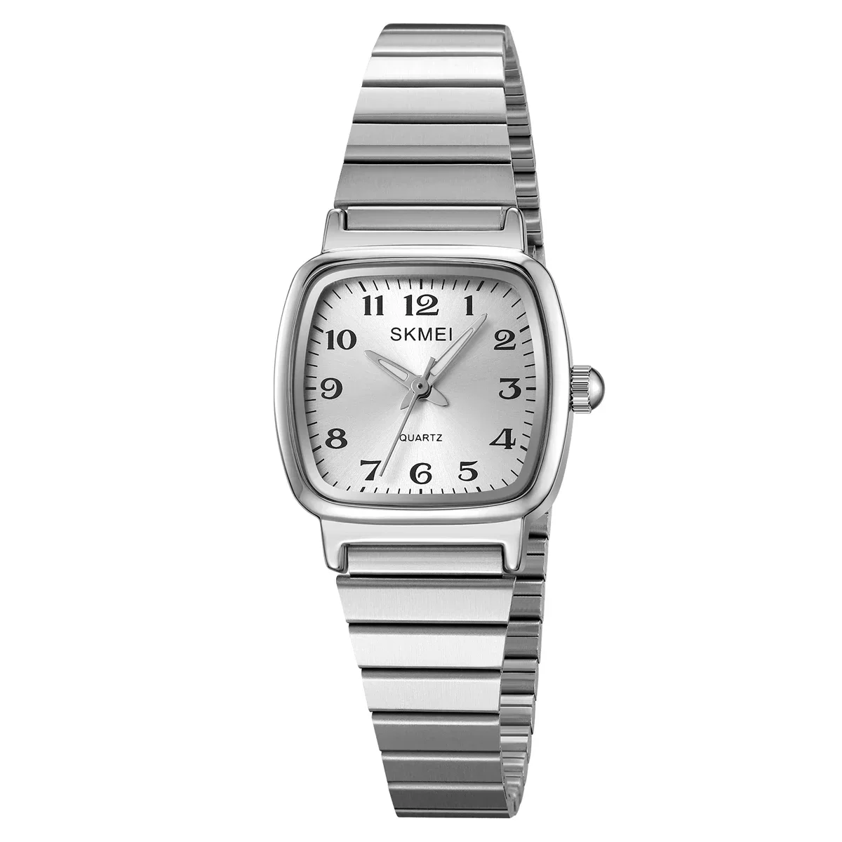 Reloj De Cuarzo Para Mujer (números Plateados), Resistente Al Agua, Elegante Estilo Ejecutivo, Reloj De Lujo Con Todas Las Funciones.