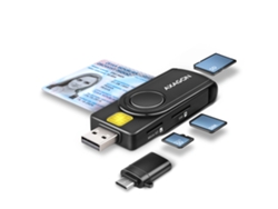 Leitor Cartões AXAGON Cre-Smp2A Tarjeta Inteligente Usb Y Sd/Microsd
