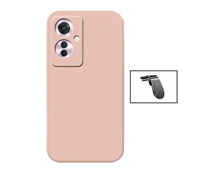 Funda Safe Driving Carro para Oppo Oppo Reno11 F PHONECARE Silicona Líquida Rosa