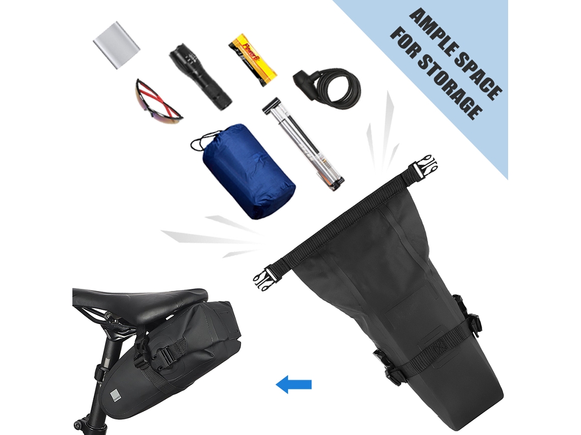 Bolsa Impermeable Para Sillín De Bicicleta Con Alta Capacidad Reflectante Para Bicicletas De Montaña Y De Carretera - Accesorios Para Bicicletas