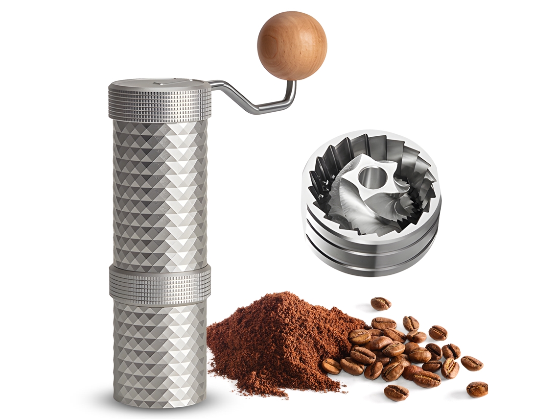 Molinillo De Café Manual 2 En 1 Con 12 Niveles Ajustables, De Acero Inoxidable, Con Base Antideslizante, Ideal Para El Hogar, El Camping Y Los Viajes.