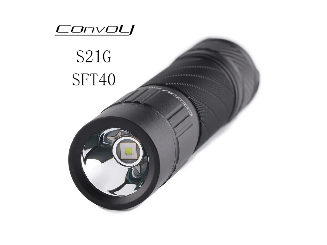 SST40 5000K - Convoy S21G Com SST40 SFT40 LED 21700 Linterna LED superbrillante de alta potencia Fácil control Camping Pesca Trabajo Linterna Latarka