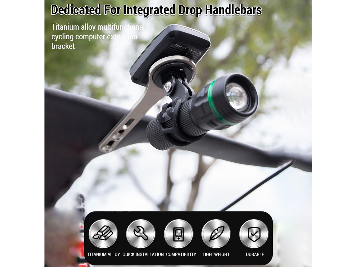 2026-soporte Extensible Para Computadora De Bicicleta Multifuncional Metal Para Garmin Bryton Cateye Wahoo
