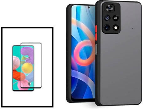 Kit Carcasa Trasera Protección Cámara + Protector de Pantalla Xiaomi Poco X4 Pro 5G GIFT4ME Negro