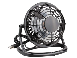 Ventilador de escritorio USB, ventilador de mesa con potente flujo de aire, mini ventilador personal, ventilador portátil para Yizhood (negro)